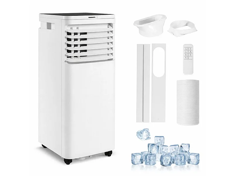 NETTLIFE 780WW Blanc ABS 31x31x70cm avec Tuyau d'Évacuation, Télécommande, Minuterie, Écran LED, pour pièces jusqu'à 25m²