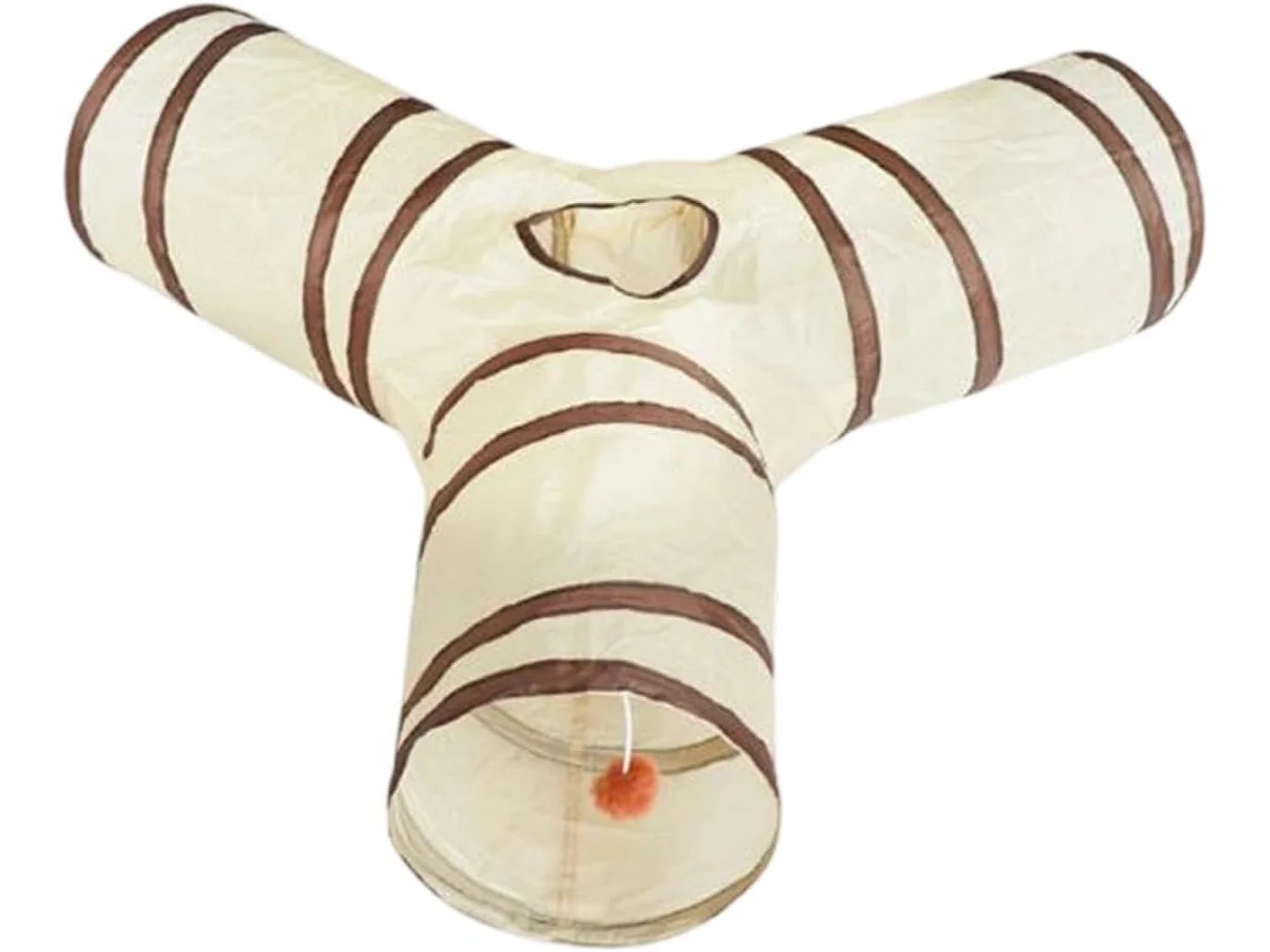 NETTLIFE Tunnel pour Chat Pliable et Détachable, Jouet Interactif 2-en-1 pour Jouer et Dormir, Design Portable pour Chats d'Intérieur et Chatons