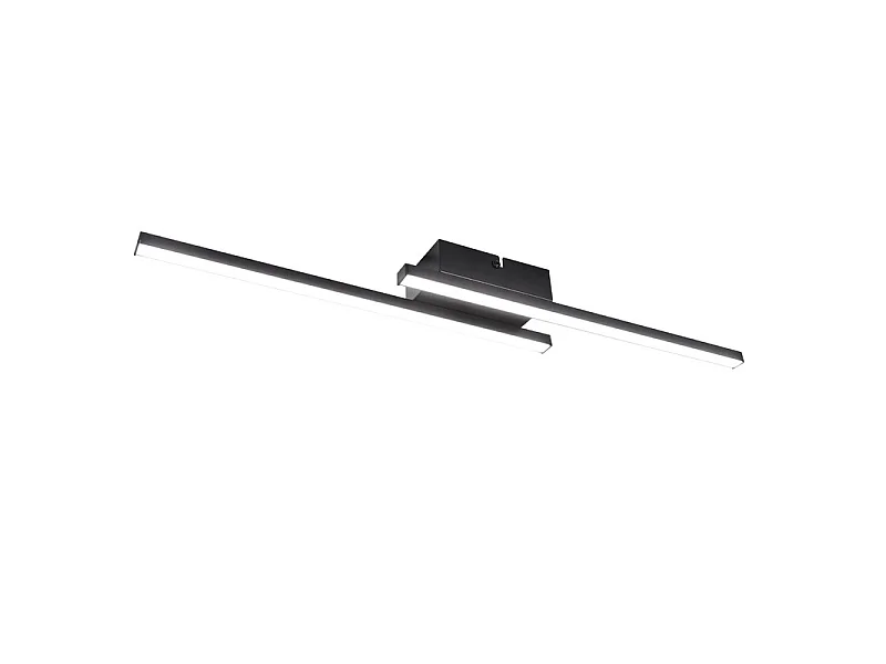 NETTLIFE Lampada da soffitto LED 12W 3000K nera [Classe E]
