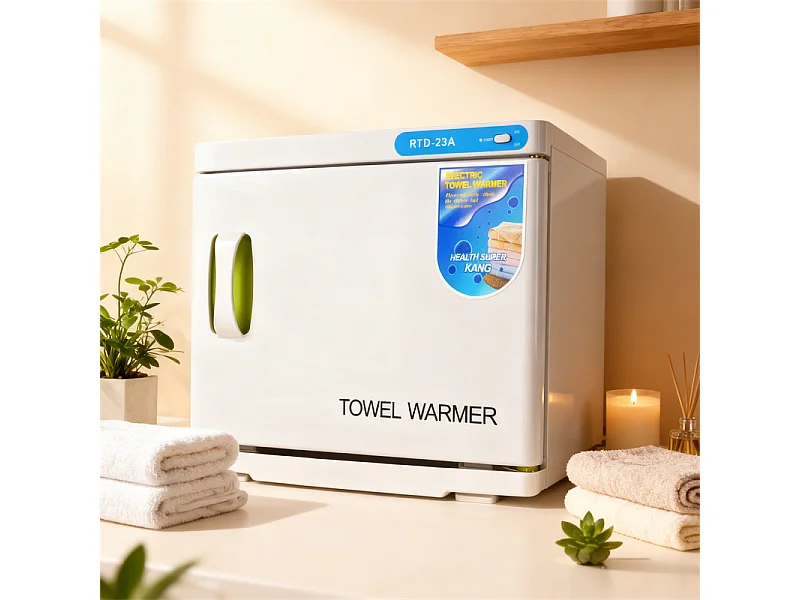 Nettlife Chauffe-Serviette UV 23L, Stérilisateur de Serviettes Pro Grande Capacité pour Salon de Beauté, Spa, Hôtel et Salle de Bain - Blanc