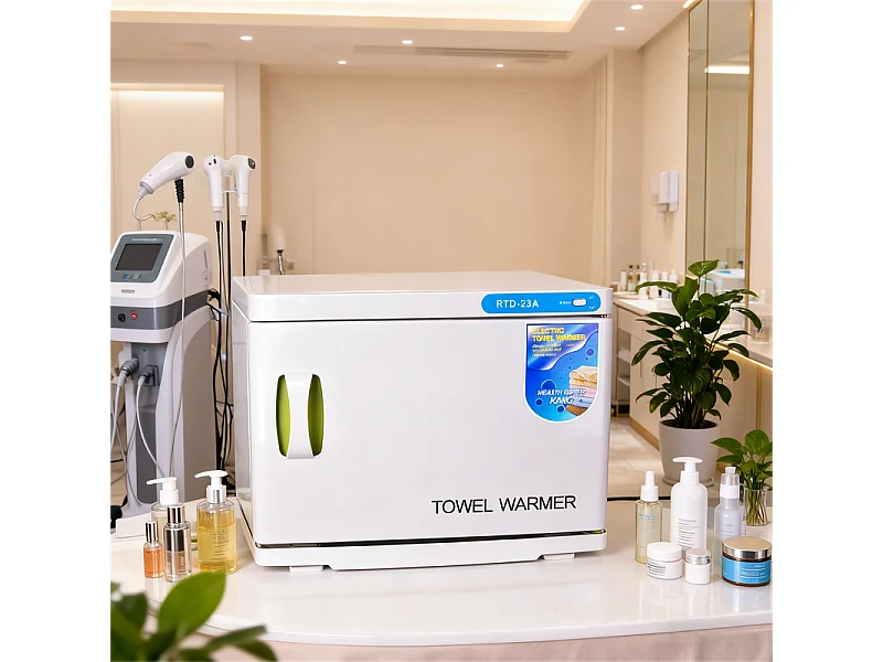 Nettlife Chauffe-Serviette UV 23L, Stérilisateur de Serviettes Pro Grande Capacité pour Salon de Beauté, Spa, Hôtel et Salle de Bain - Blanc