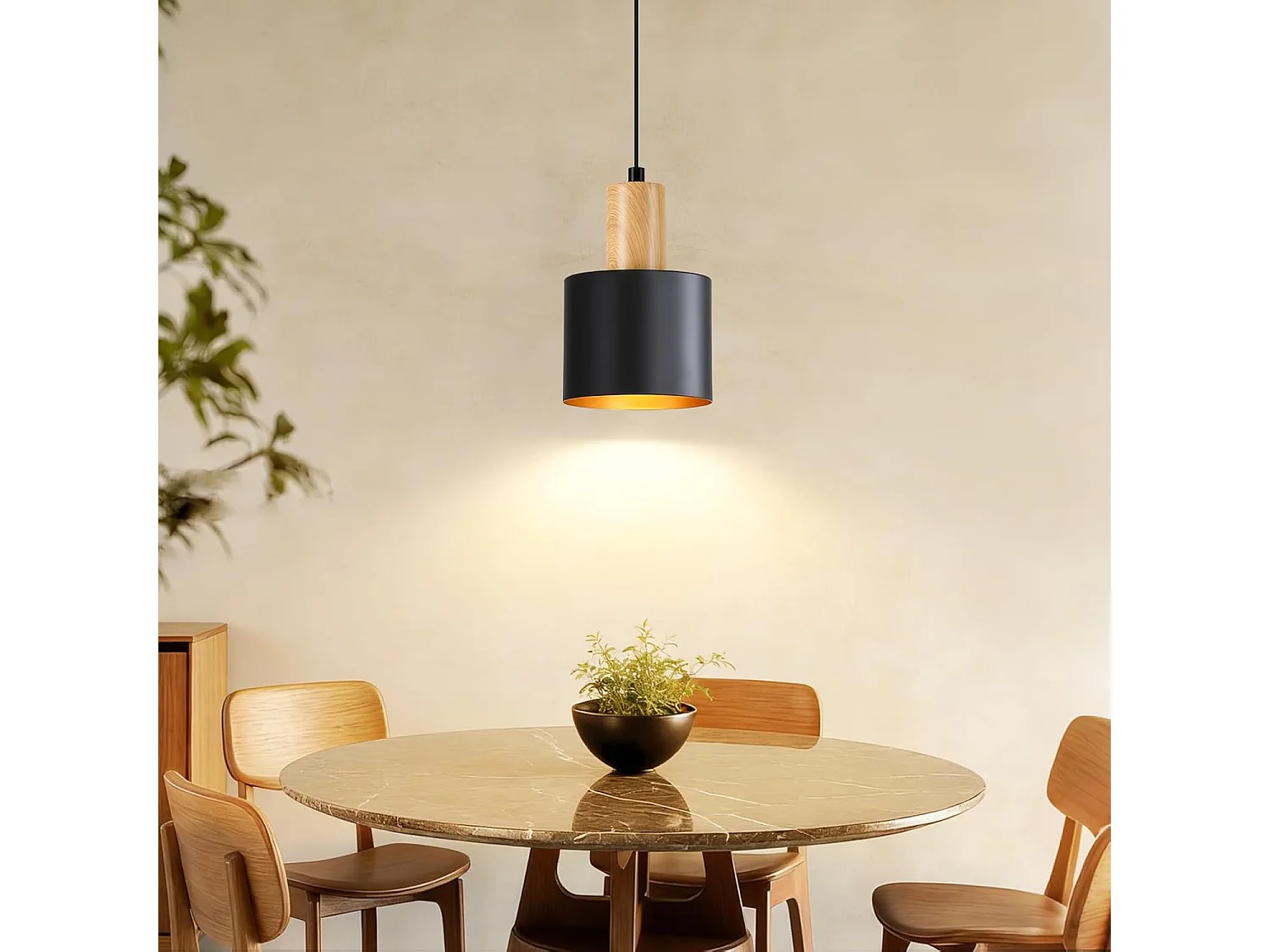 NETTLIFE Suspension Vintage Noire E27, Lustre Salle à Manger Hauteur Réglable, Luminaire de Cuisine et Chambre, Design Industriel, Sans Ampoule