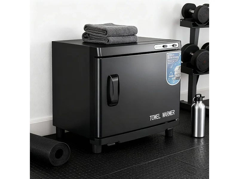 Nettlife Chauffe-Serviette UV 23L, Stérilisateur de Serviettes Pro Grande Capacité pour Salon de Beauté, Spa, Hôtel et Salle de Bain - Noir
