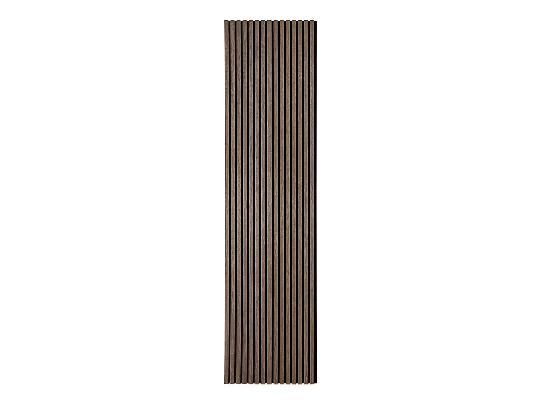 Acoustic - Lot de 2 panneaux en tasseaux de bois - Bois foncé