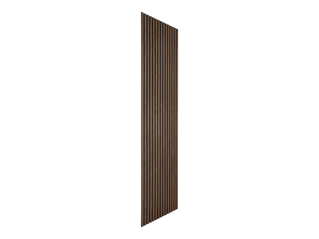 Acoustic - Lot de 2 panneaux en tasseaux de bois - Bois foncé
