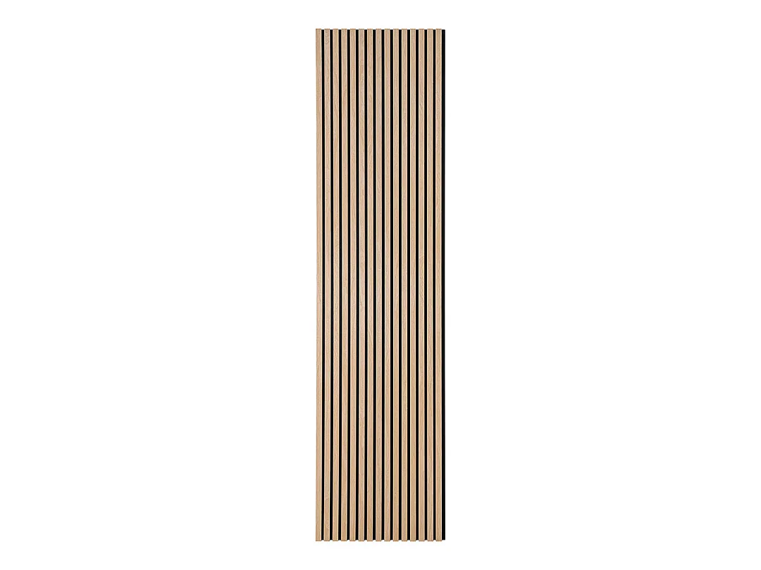 Acoustic - Lot de 2 panneaux en tasseaux de bois - Bois clair