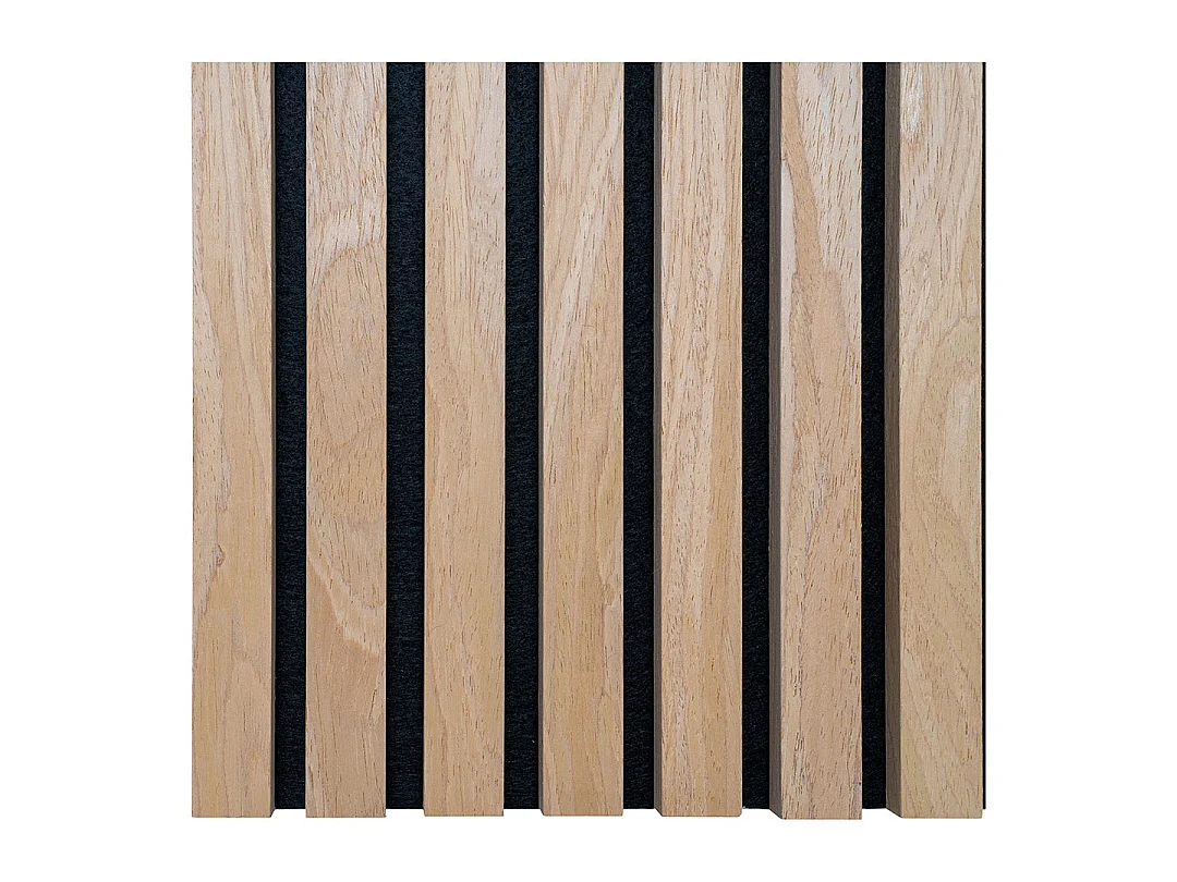 Acoustic - Lot de 2 panneaux en tasseaux de bois - Bois clair