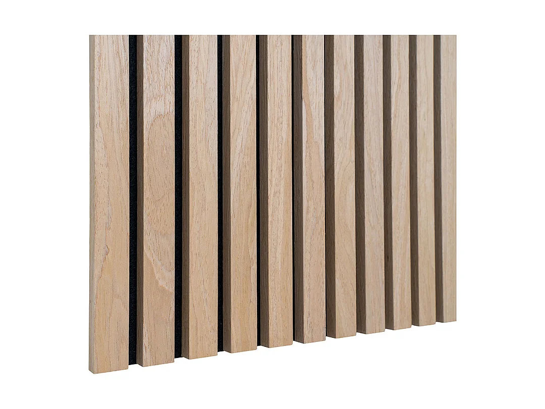 Acoustic - Lot de 2 panneaux en tasseaux de bois - Bois clair