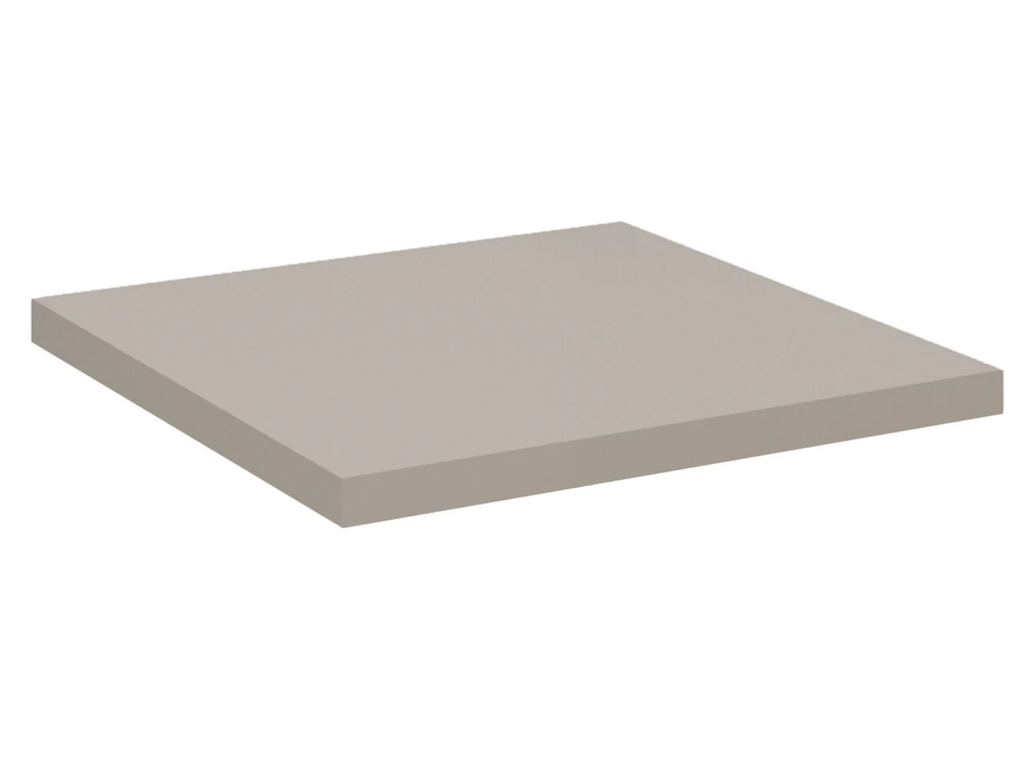 Meuble sous vasque suspendu 2 tiroirs avec plan NOVA-Taupe-Plateau Taupe-Largeur 50 cm