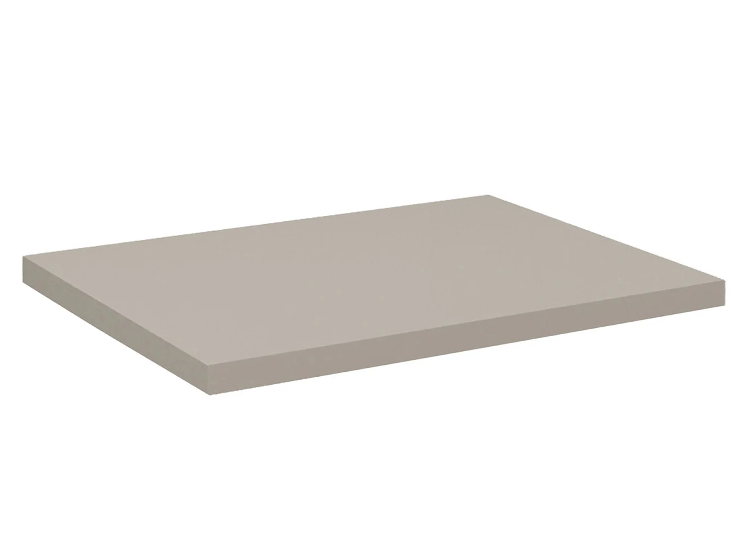 Meuble suspendu 2 portes avec vasque ovale blanche NOVA-Taupe-Largeur 60 cm