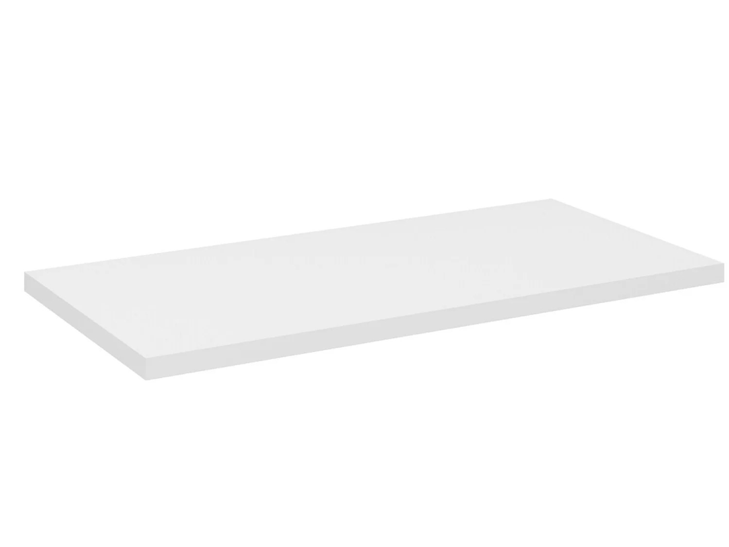 Meuble sous vasque suspendu 2 tiroirs avec plan NOVA-Taupe-Plateau Blanc-Largeur 80 cm