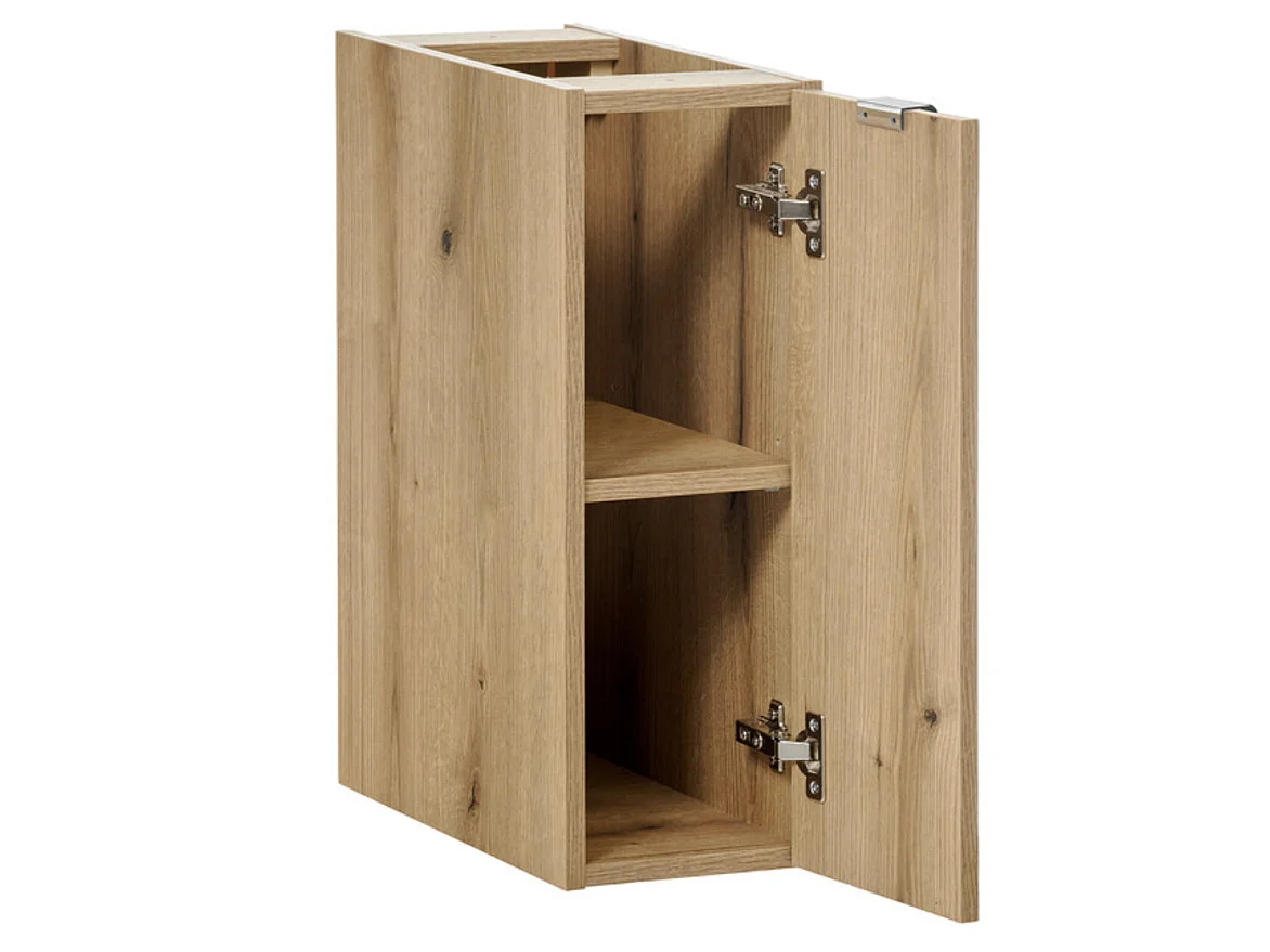 Ensemble meuble salle de bain suspendu NOVA Chêne naturel 80cm-Naturel