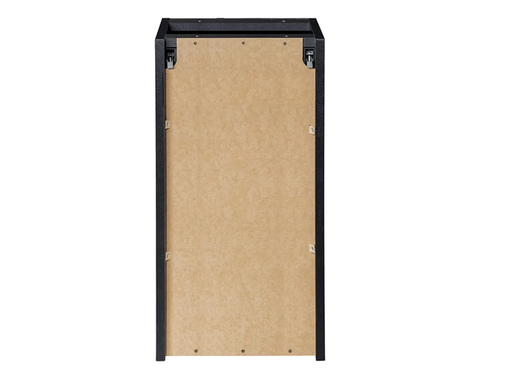 Ensemble meuble salle de bain suspendu NOVA Chêne naturel 80cm-Naturel/Noir