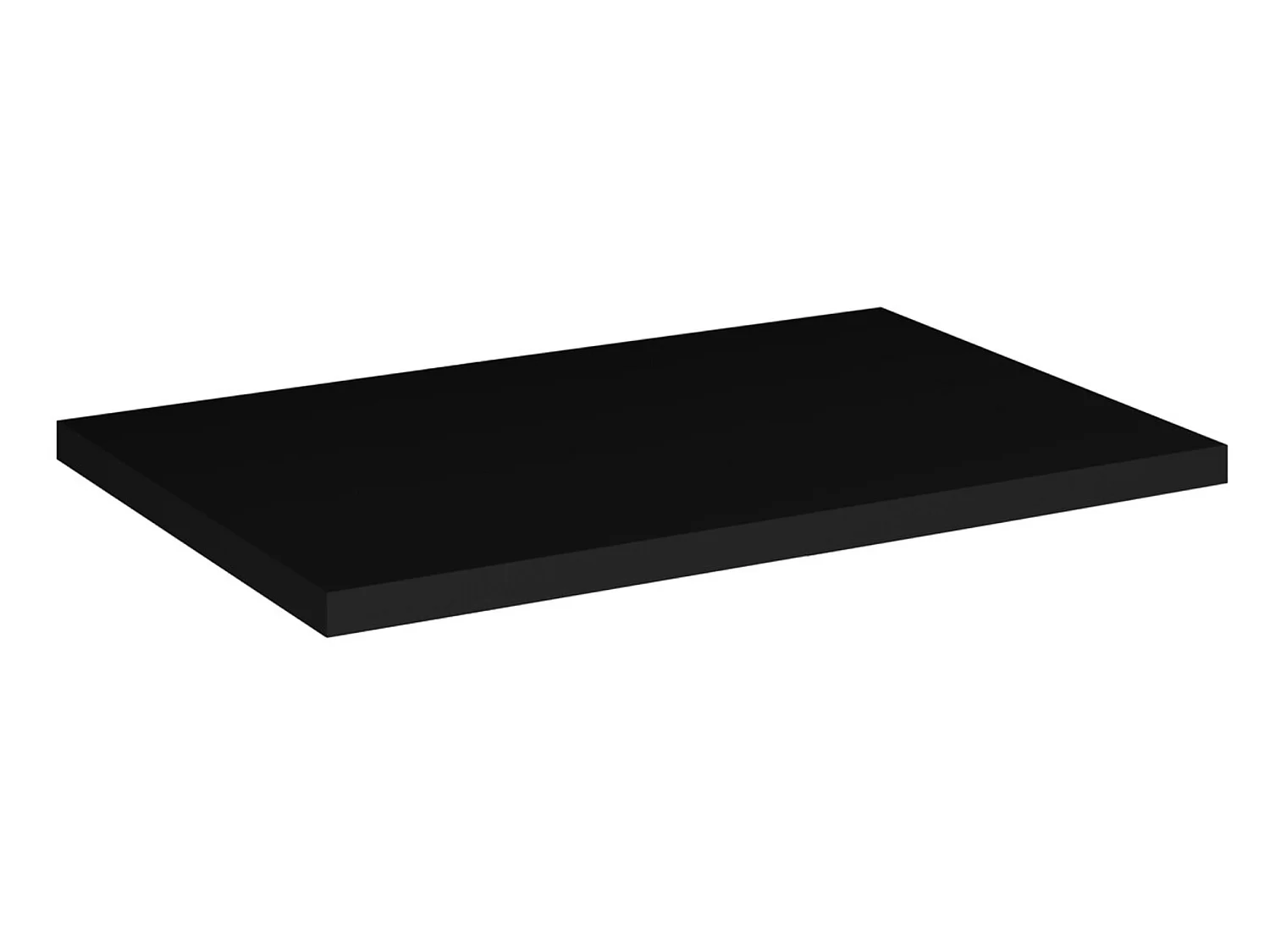 Meuble sous-vasque suspendu 2 portes avec plan NOVA OAK – Naturel et rangement pratique-Naturel/Noir-Largeur 50 cm