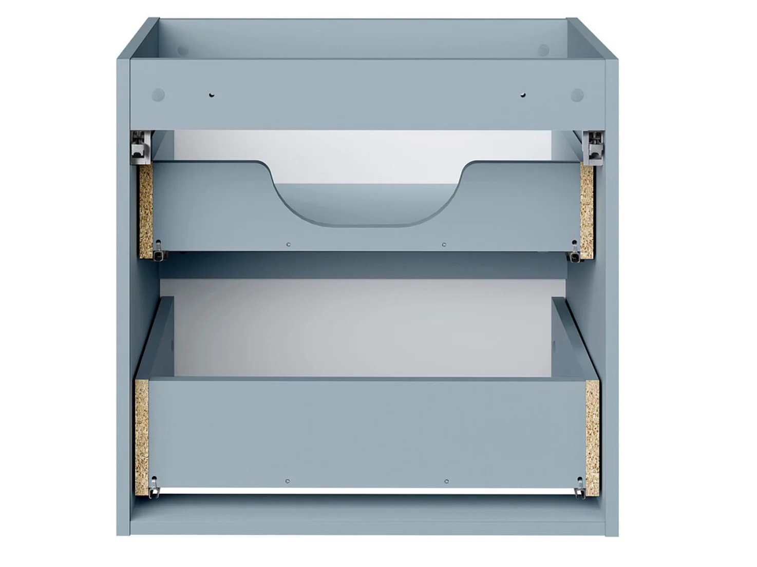 Mueble de baño suspendido NOVA Denim de 140 cm: elegancia contemporánea y almacenamiento inteligente.