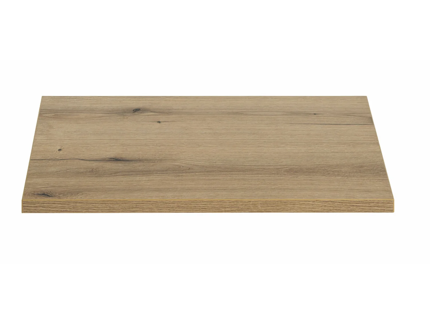 Meuble sous vasque suspendu 2 tiroirs avec plan NOVA-Taupe-Plateau Naturel-Largeur 80 cm
