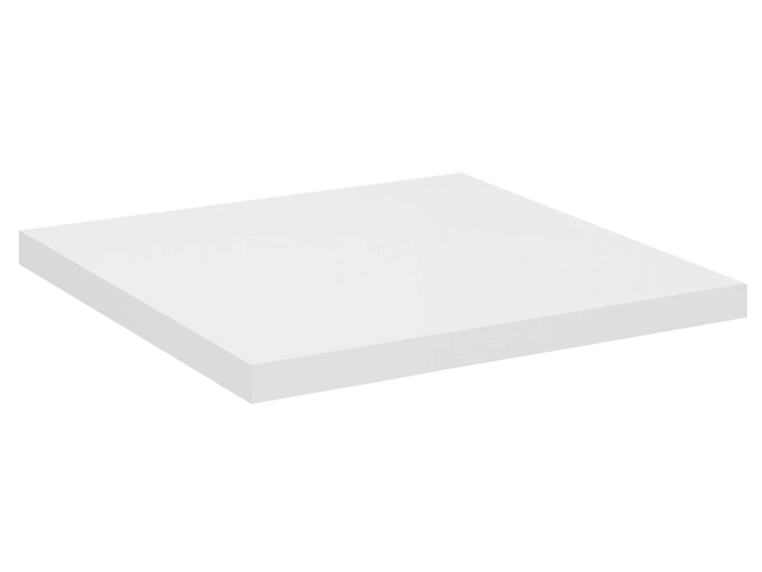 Meuble sous vasque suspendu 2 tiroirs avec plan NOVA-Blanc-Plateau Blanc-Largeur 50 cm
