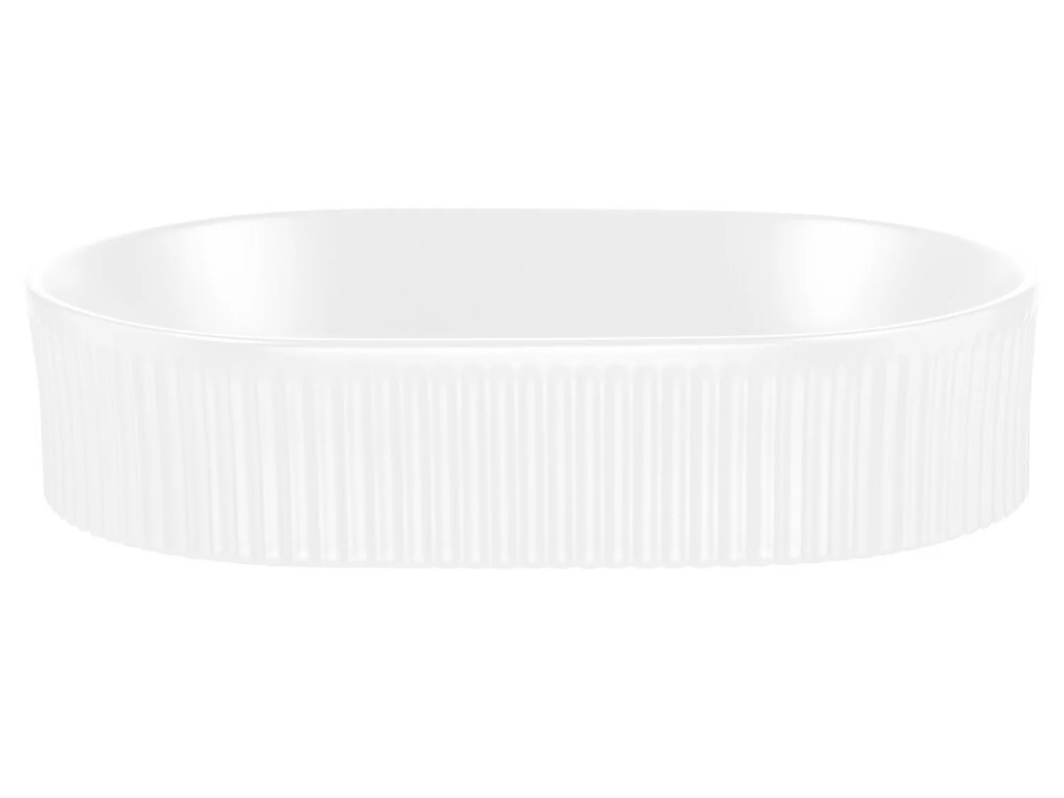 Meuble suspendu 2 tiroirs avec vasque ovale blanche NOVA-Taupe/Marron-Largeur 80 cm