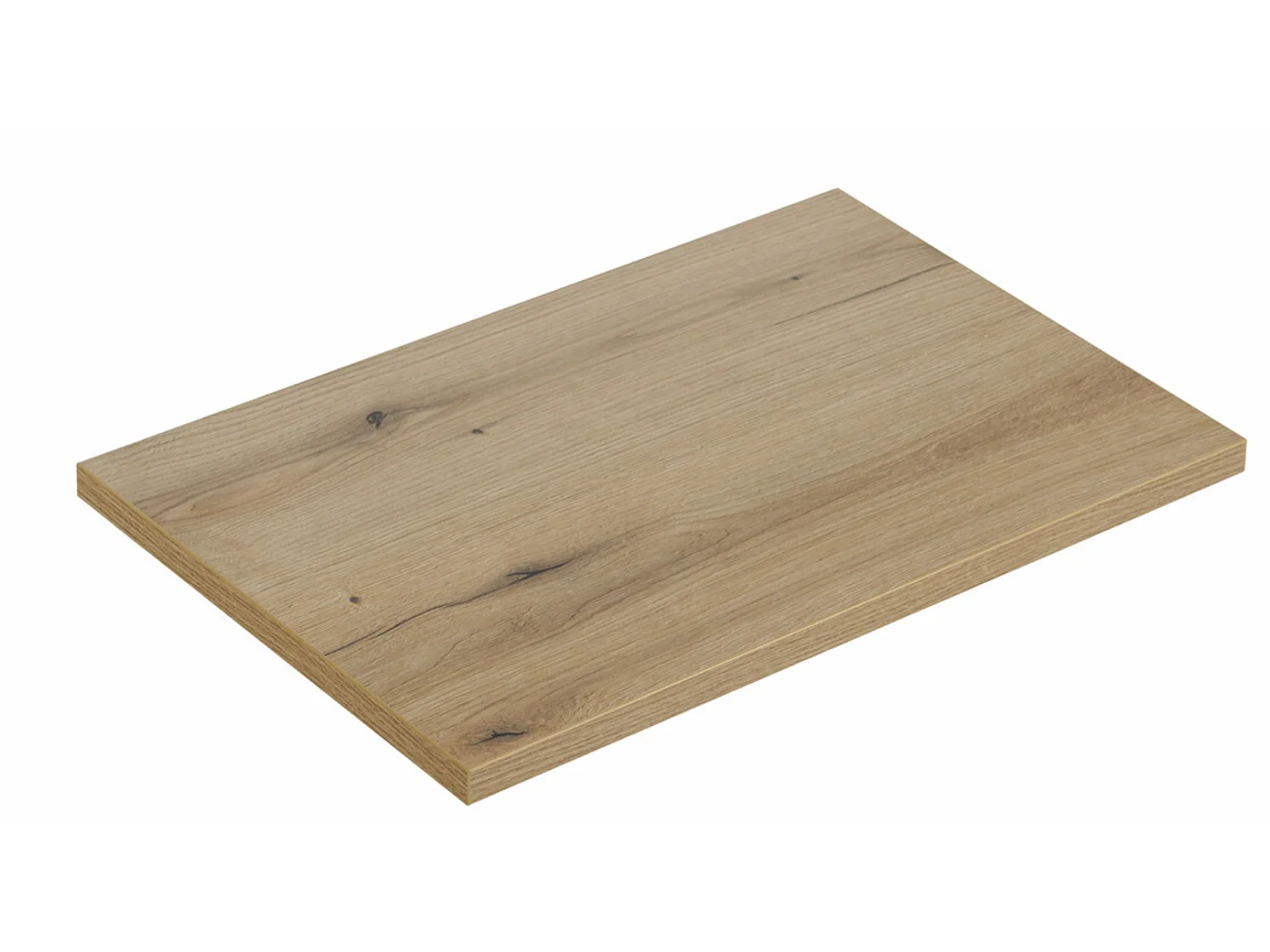 Meuble suspendu 2 portes avec vasque ovale blanche NOVA-Taupe/Naturel-Largeur 80 cm