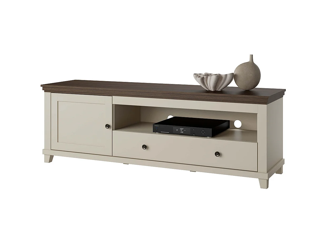 TV-bänk 1 dörr 1 låda 181 cm Martin Beige och Trä