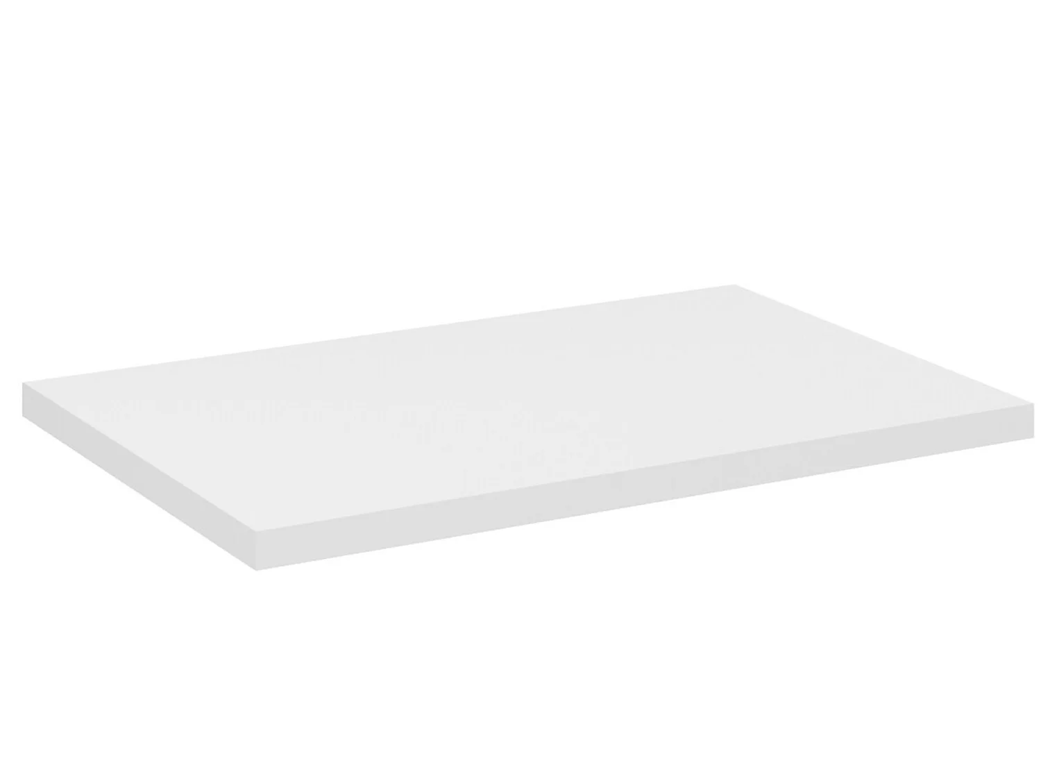 Meuble sous vasque suspendu 2 portes avec plan NOVA-Taupe-Plateau Blanc-Largeur 80 cm