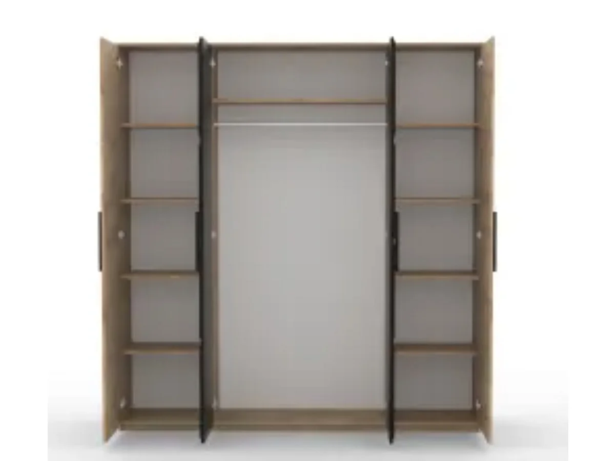 Armoire 4 portes avec miroir ADEN – Élégance, rangement et design moderne