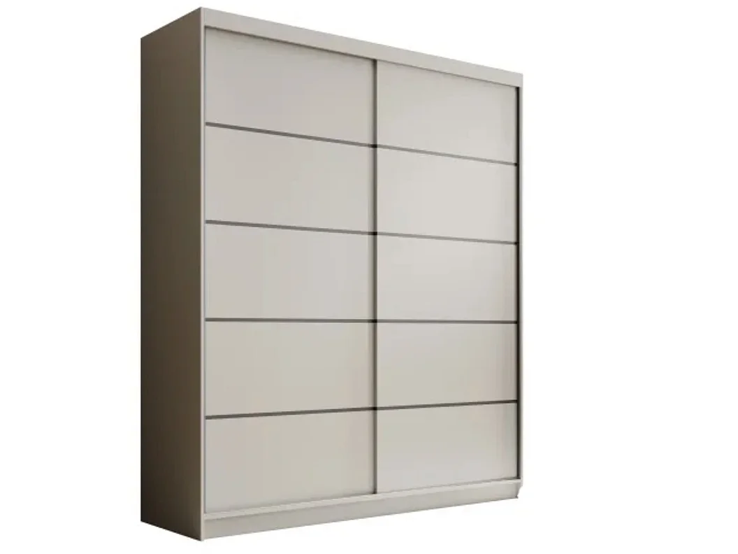 Armoire coulissante 2 portes ANLY 180cm – Dressing moderne-Beige