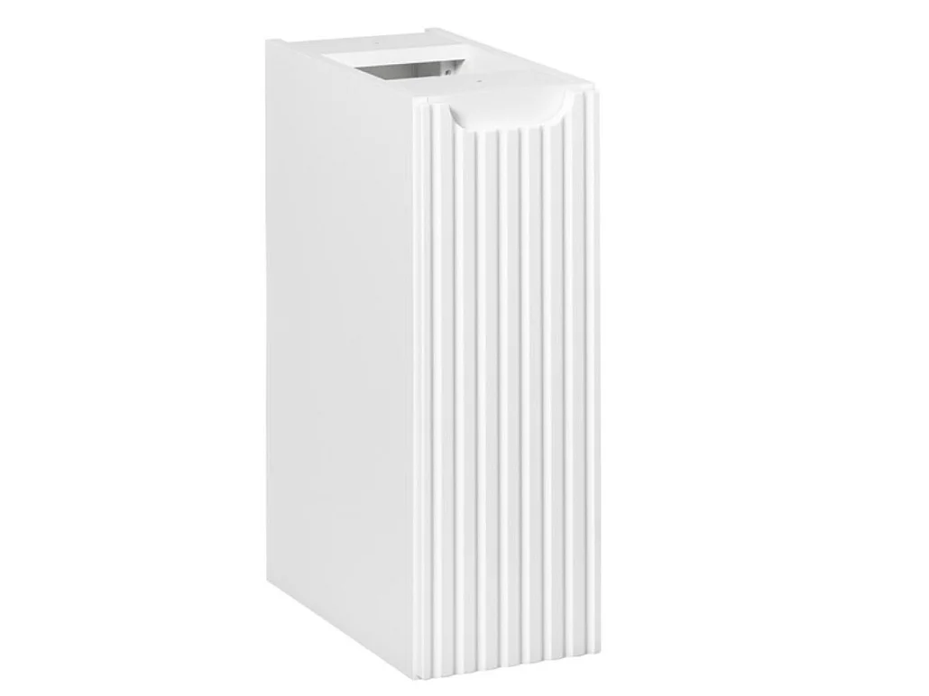 Ensemble meuble salle de bain suspendu 170cm NOVA – Double vasque ovale blanche, colonne, rangements-Taupe/Blanc