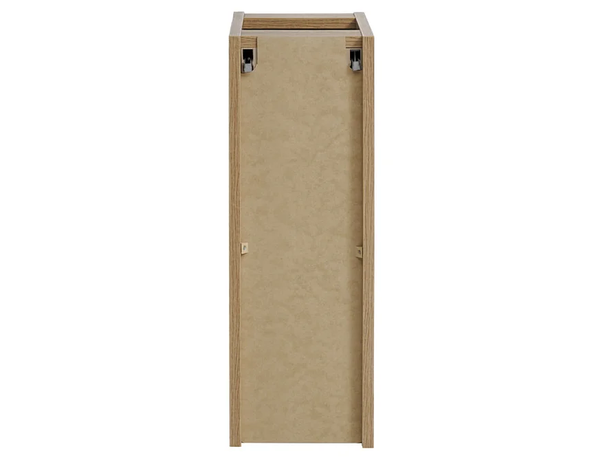 Ensemble meuble salle de bain suspendu 170cm NOVA – Double vasque ovale blanche, colonne, rangements-Taupe/Naturel