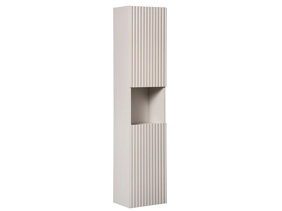 Ensemble meuble salle de bain suspendu NOVA 110cm – Vasque, colonne et meuble 2 portes-Taupe