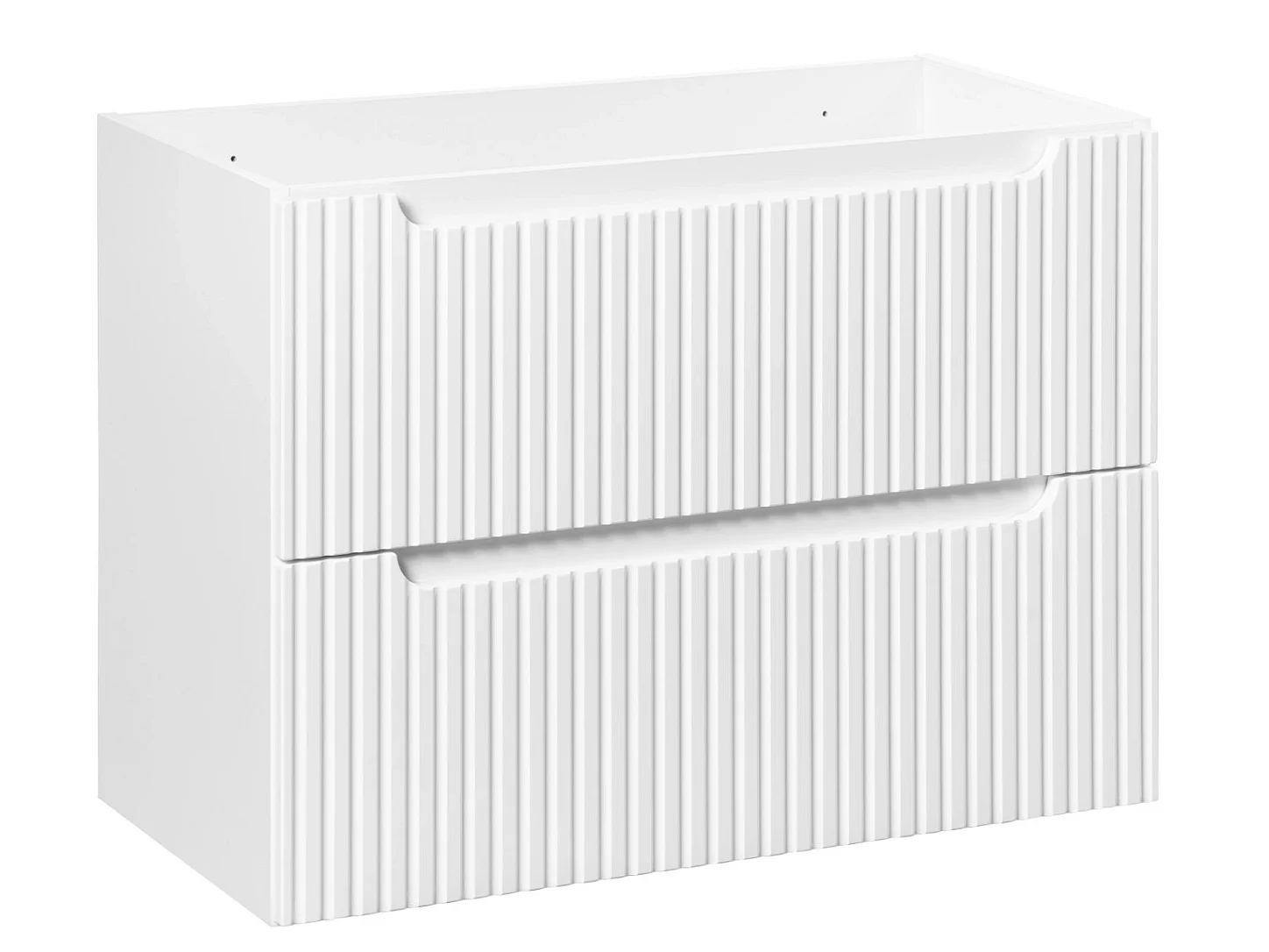 Ensemble salle de bain 170cm double vasque ovale blanche NOVA avec meubles suspendus et colonne-Blanc