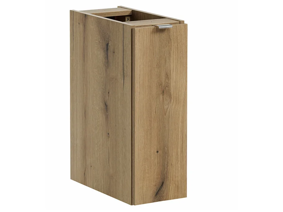 Ensemble meuble salle de bain 140cm NOVA suspendu – Double vasque ovale blanche, plan et rangements-Taupe/Naturel
