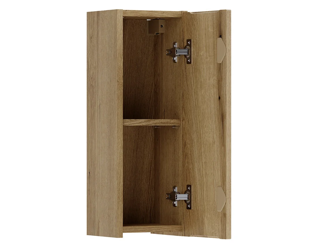Meuble haut de salle de bain suspendu NOVA - Meuble mural design-Naturel-Largeur 20 cm