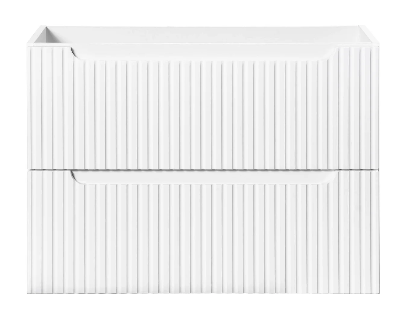 Ensemble meuble salle de bain 140cm NOVA suspendu – Double vasque ovale blanche, plan et rangements-Blanc/Naturel