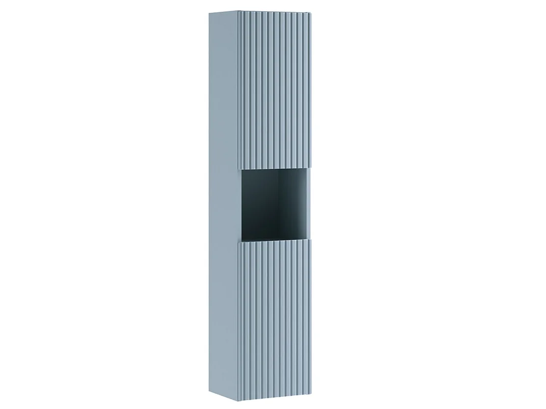 Columna de baño mural NOVA de 30 cm de altura – Armario de pared de diseño moderno-Azul
