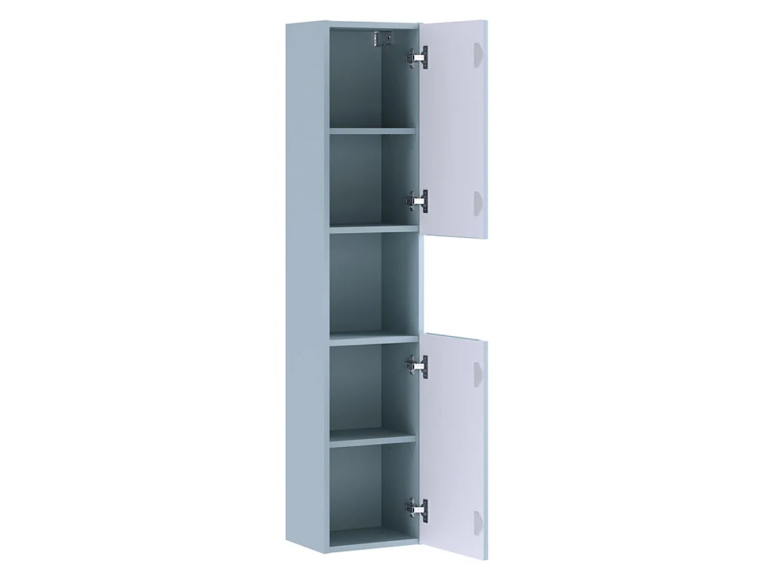 Columna de baño mural NOVA de 30 cm de altura – Armario de pared de diseño moderno-Azul