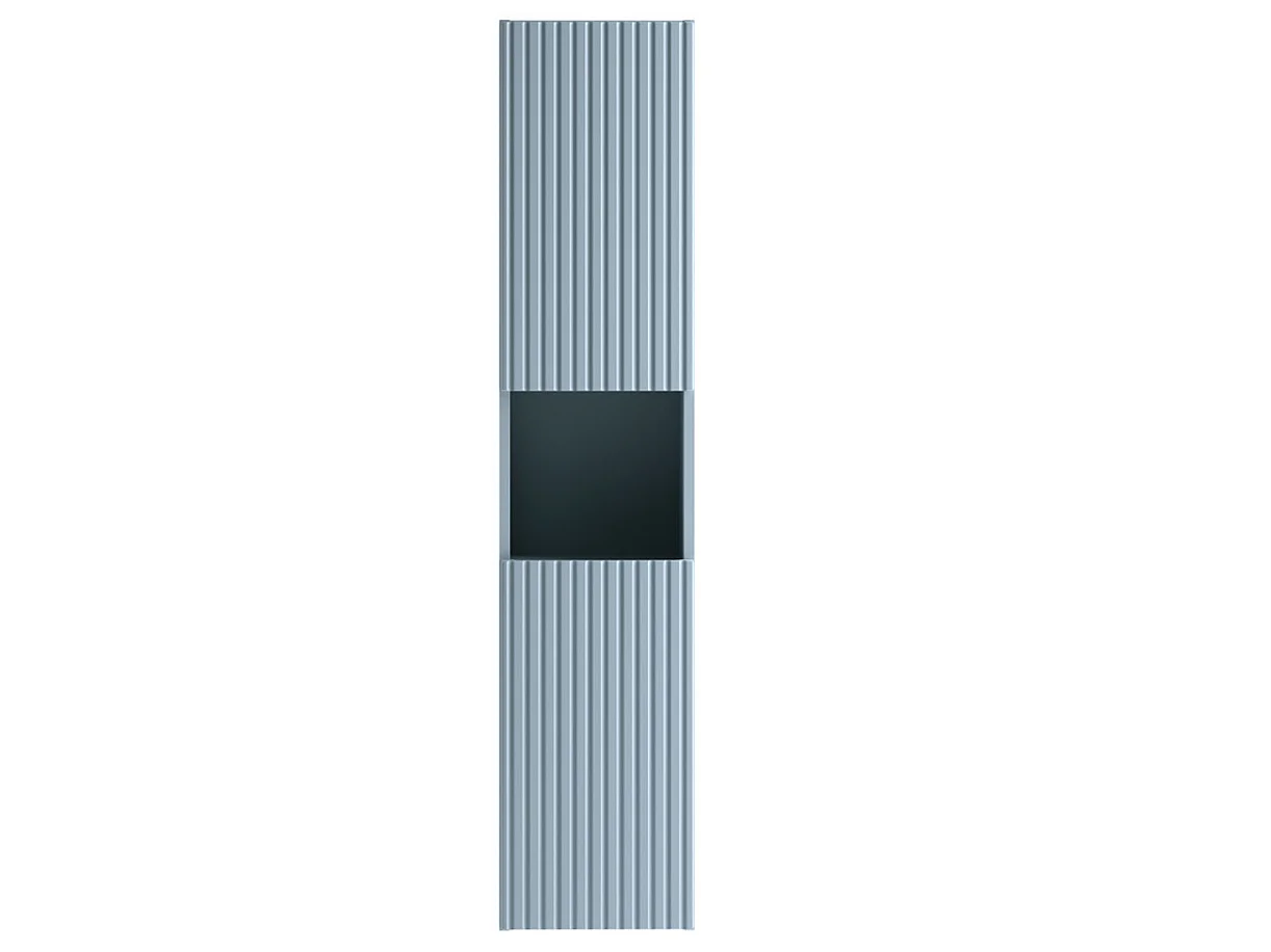 Columna de baño mural NOVA de 30 cm de altura – Armario de pared de diseño moderno-Azul