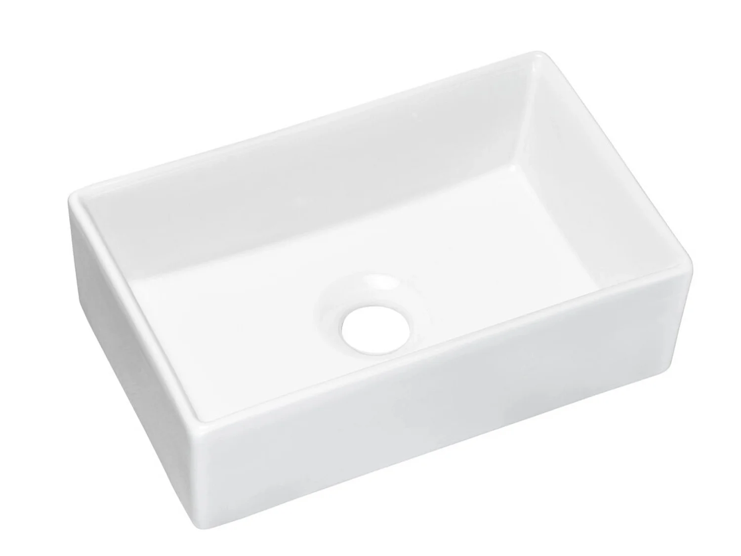 Meuble salle de bain suspendu 2 tiroirs NOVA 50cm avec vasque GAJA – Élégance minimaliste et gain de place-Blanc