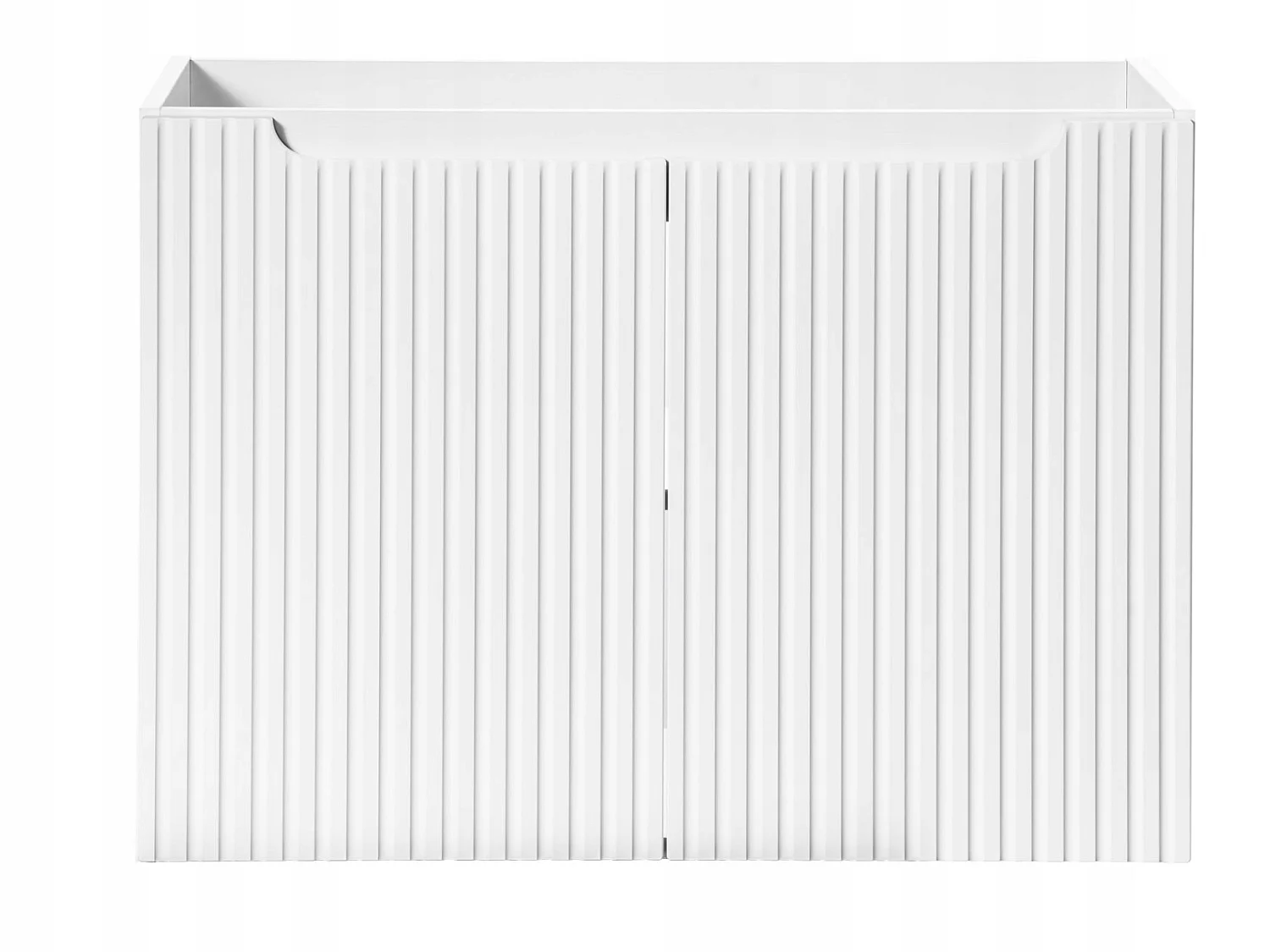 Mueble de baño suspendido NOVA de 120 cm – Lavabo doble con encimera-Blanco y roble