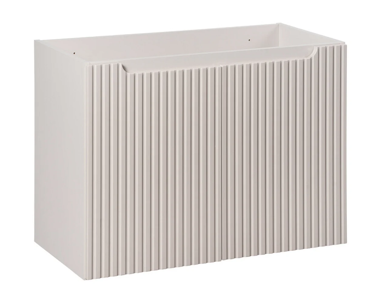 Ensemble meuble salle de bain 120cm NOVA suspendu – Double vasque avec plan de travail-Taupe/Naturel