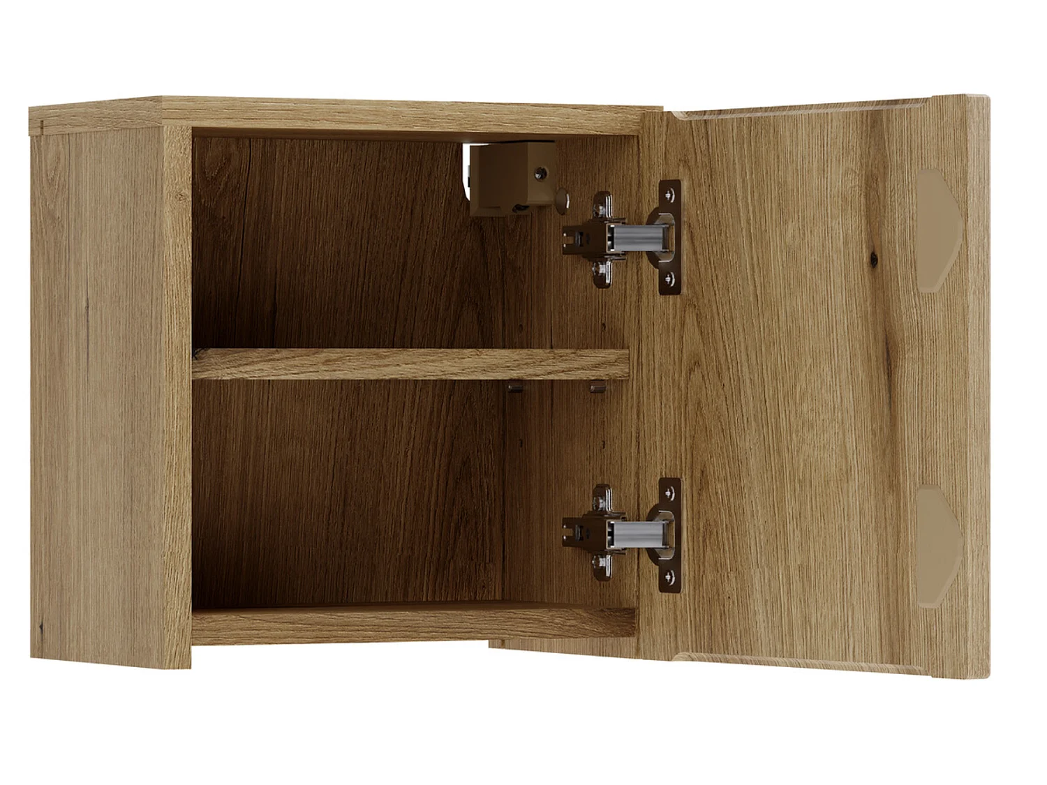 Armoire de salle de bain suspendue NOVA 30cm – Meuble mural compact-Naturel