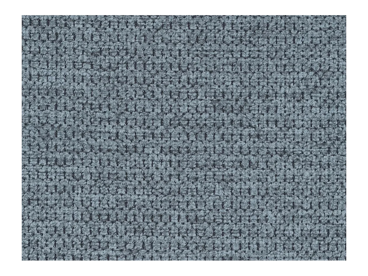 Canapé d'angle droit convertible 5 places avec coffre en tissu bleu CASSIOPE