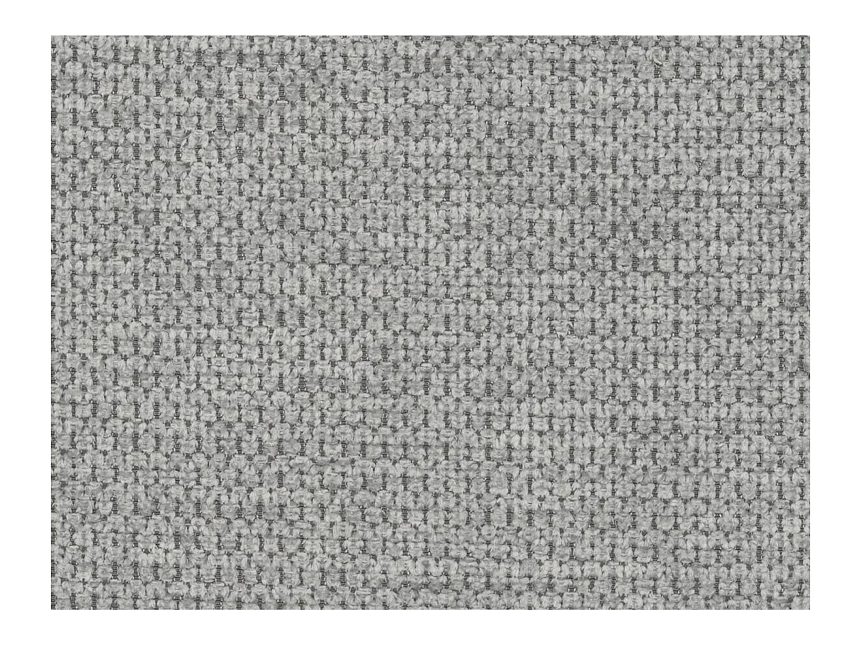 Canapé d'angle droit convertible 5 places avec coffre en tissu gris clair CASSIOPE