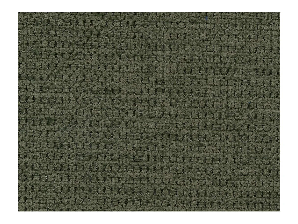 Canapé d'angle droit convertible 5 places avec coffre en tissu vert foncé CASSIOPE