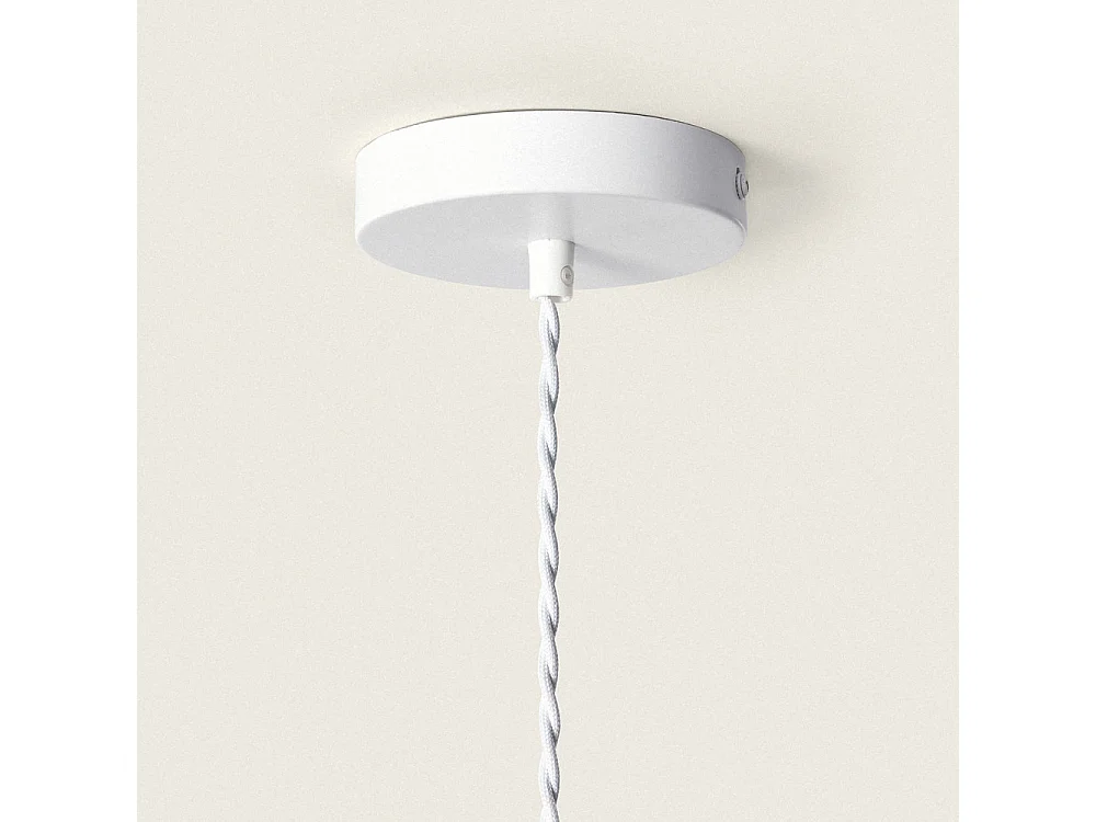 Orbe - Suspension ronde en raphia ø75cm - Bois clair