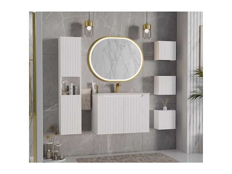 Szafka łazienkowa NOVA WHITE 83-30-1D 30cm biała