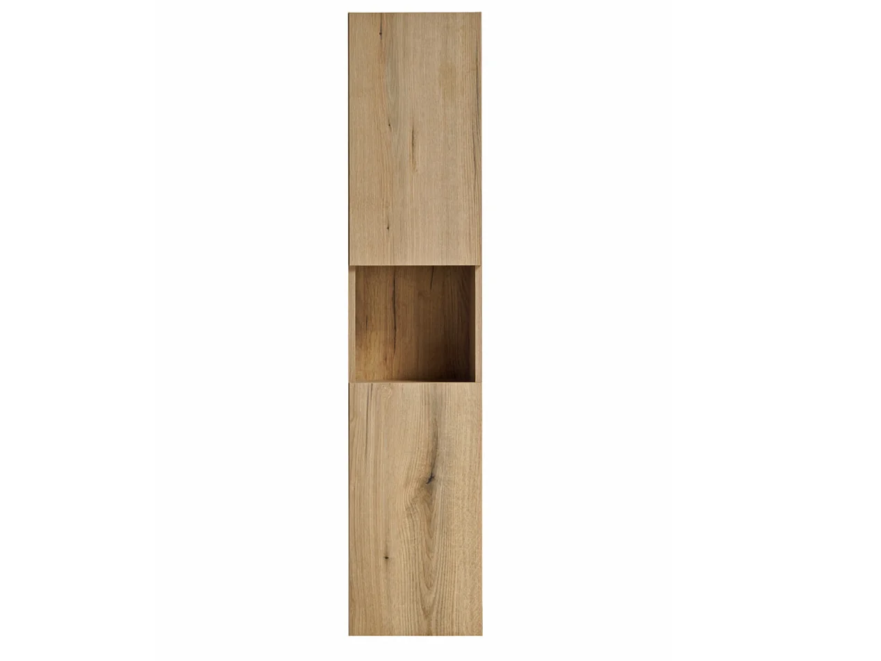 Colonne de salle de bain suspendue NOVA OAK – Rangement élégant finition Chêne Naturel