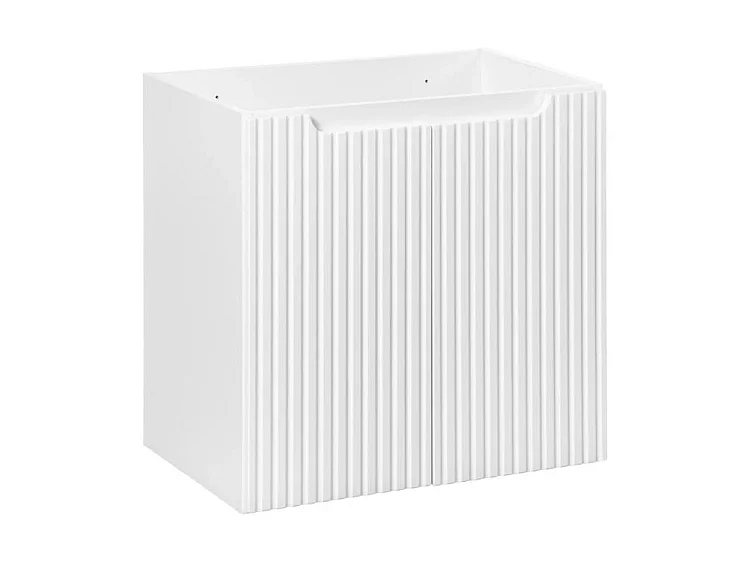 Meuble sous vasque suspendu 2 portes NOVA - Meuble salle de bain moderne-Blanc-Largeur 60 cm