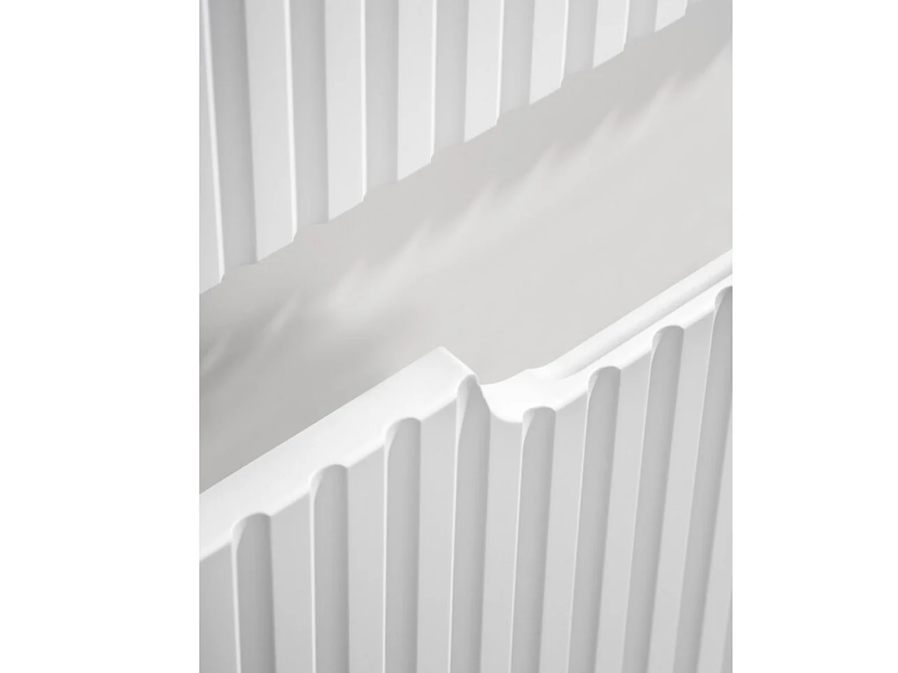 Meuble sous vasque suspendu 2 portes NOVA - Meuble salle de bain moderne-Blanc-Largeur 60 cm