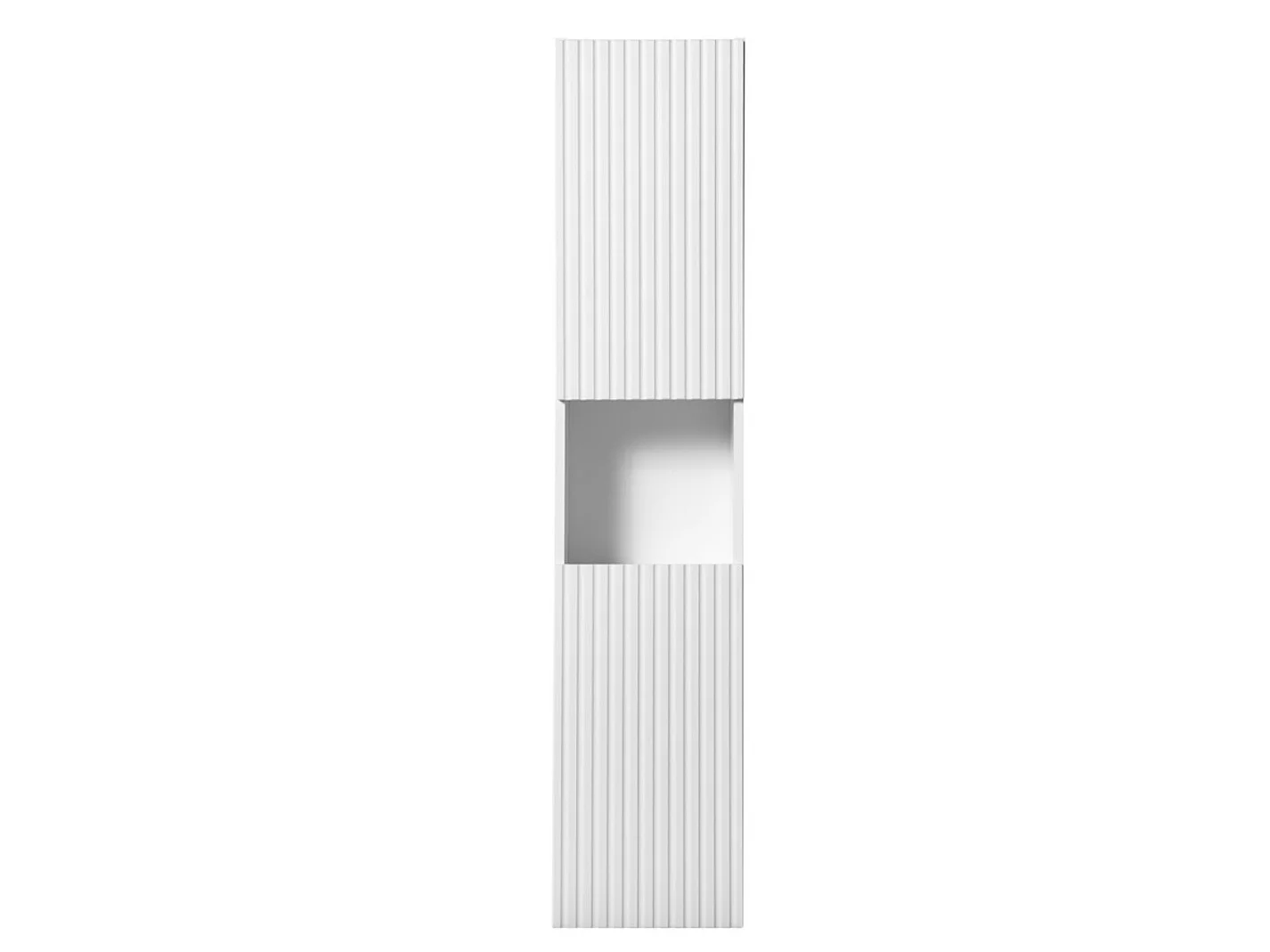 Columna de baño mural NOVA de 30 cm de altura – Armario de pared de diseño moderno-Blanco